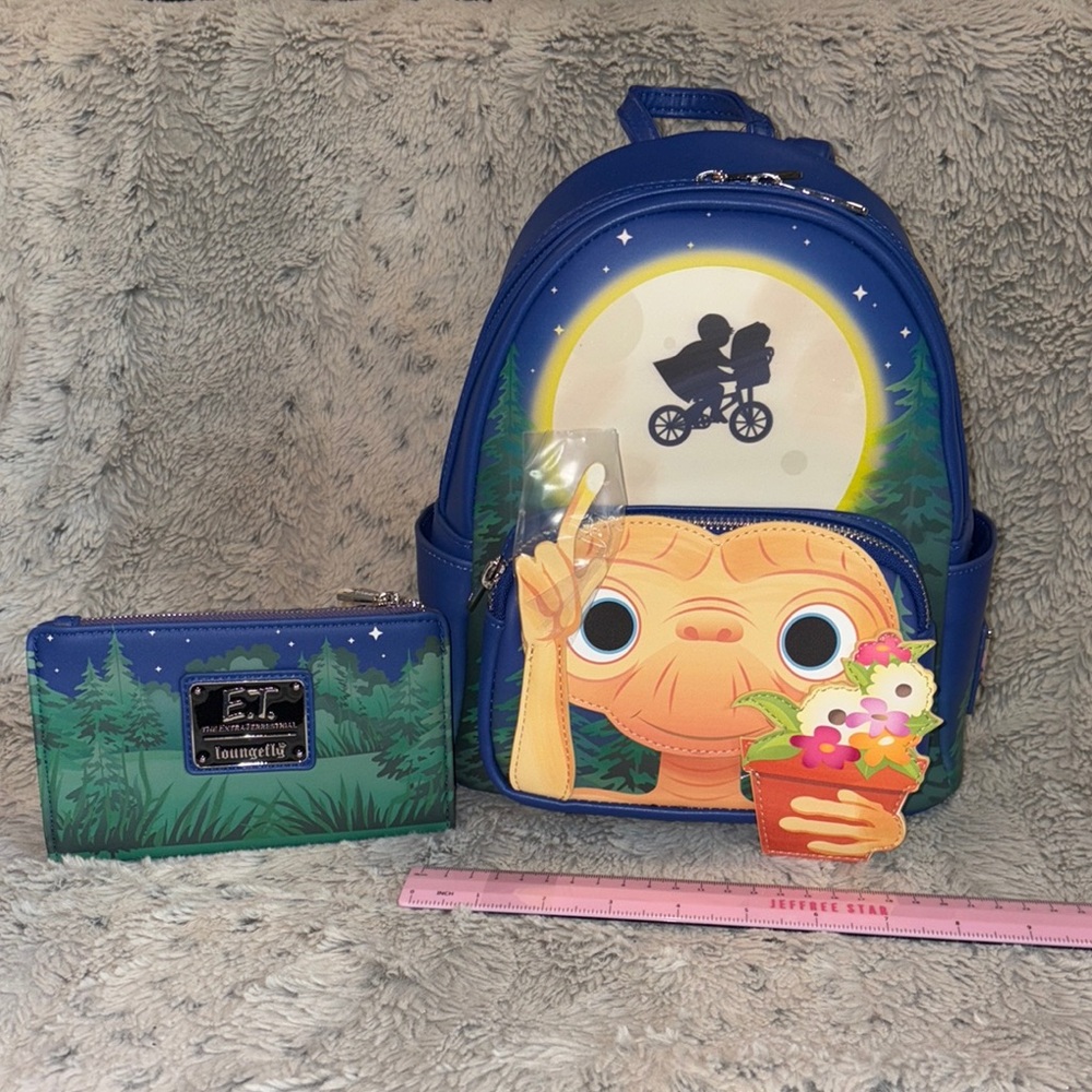 E.T. Loungefly and Wallet NWT